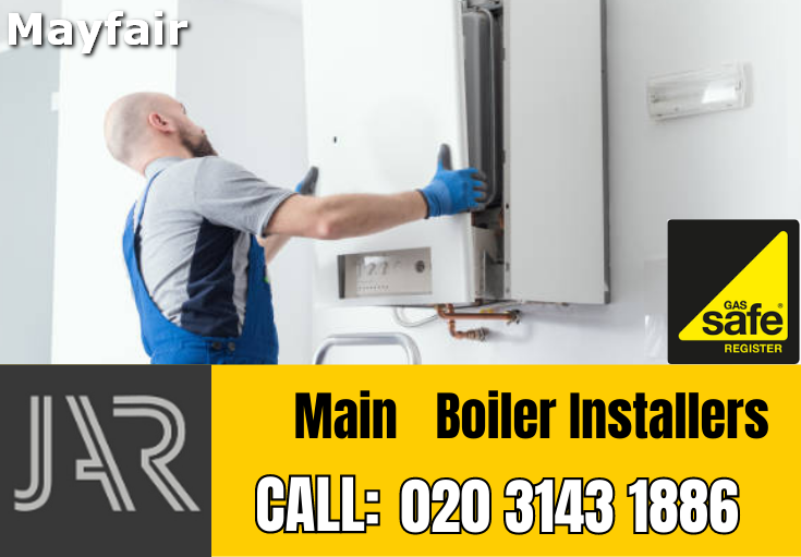 Main boiler installation Mayfair